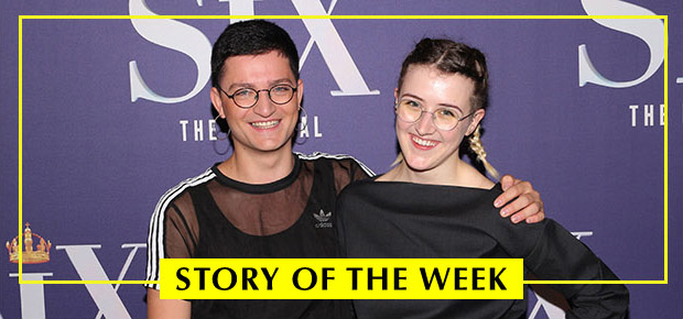 Toby Marlow and Lucy Moss are the cowriters of Six on Broadway.