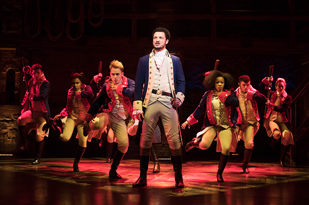 Jamael Westman as Alexander Hamilton in the London production of Hamilton.