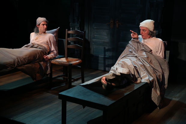 James Russell and John Keating star in Lady Augusta Gregory&#39;s Workhouse Ward, part of Lady G: Plays and Whisperings of Lady Gregory at Irish Rep.