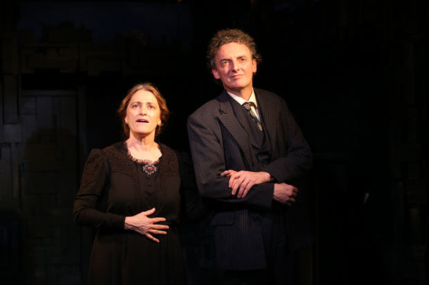 Úna Clancy and John Keating in Lady G: Plays and Whisperings of Lady Gregory, running through March 22 at Irish Rep.