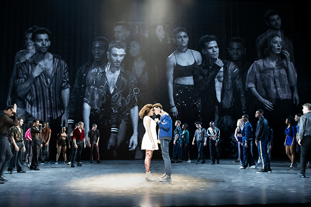 Shereen Pimentel and Isaac Powell lead the cast of West Side Story, directed by Ivo van Hove, at the Broadway Theatre.