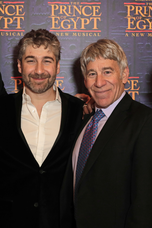 Director Scott Schwartz and composer Stephen Schwartz attend the gala night performance of The Prince of Egypt.