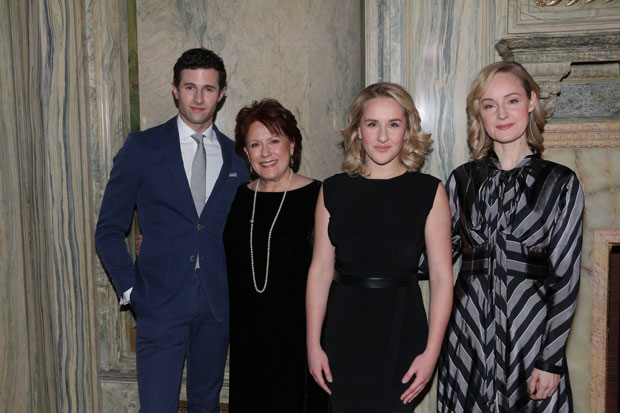 Roe Hartrampf, Judy Kaye, Jeanna de Waal, and Erin Davie star in Diana: A True Musical Story on Broadway.