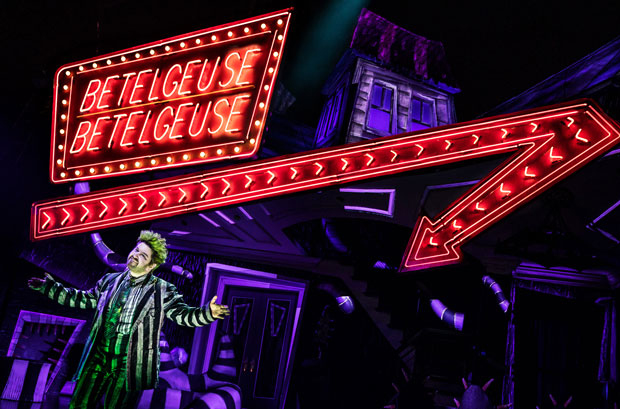 Alex Brightman stars in Beetlejuice on Broadway.