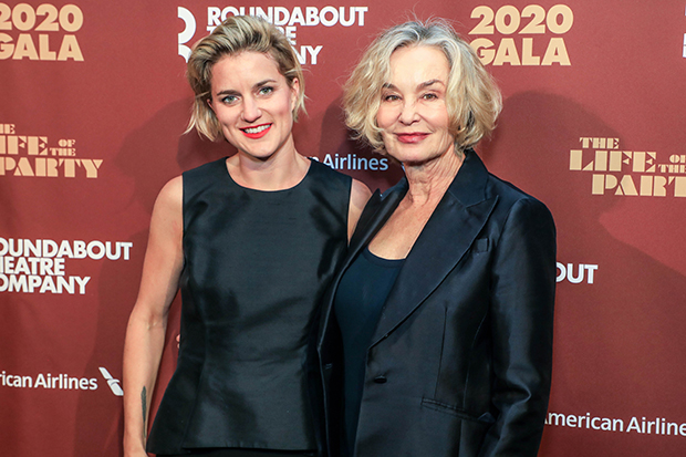 Hannah Jane Shepard and Jessica Lange arrive for the gala.
