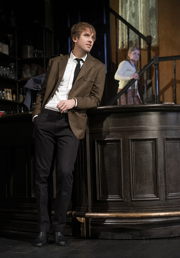 Dan Stevens as Mooney in Hangmen on Broadway.
