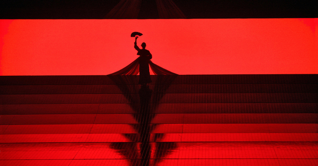 A scene from Madama Butterfly presented by the Metropolitan Opera.