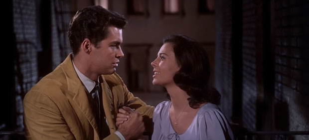 Richard Beymer and Natalie Wood star in the 1961 film adaptation of West Side Story.