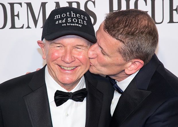 Terrence McNally and Tom Kirdahy appear at the opening night of Mothers and Sons on Broadway.
