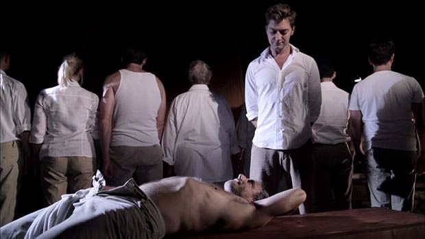 A scene from the 2012 documentary Corpus Christi: Playing with Redemption, about the play.