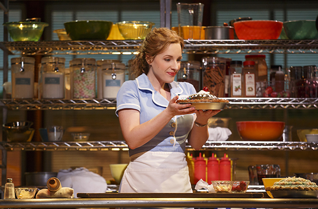 Jessie Mueller as Jenna in Waitress.