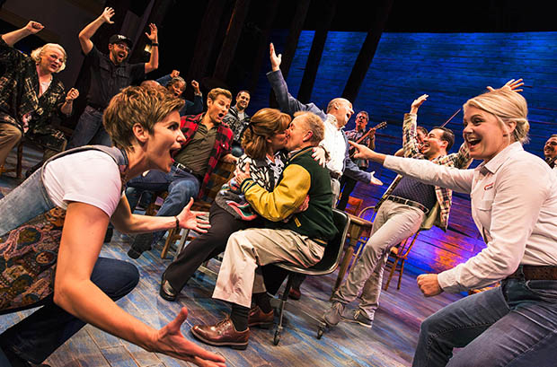 A scene from Come From Away on Broadway.