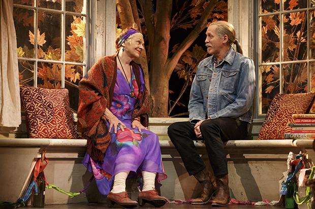 Estelle Parsons and Stephen Spinella in Eric Coble&#39;s The Velocity of Autumn, directed on Broadway by Molly Smith.