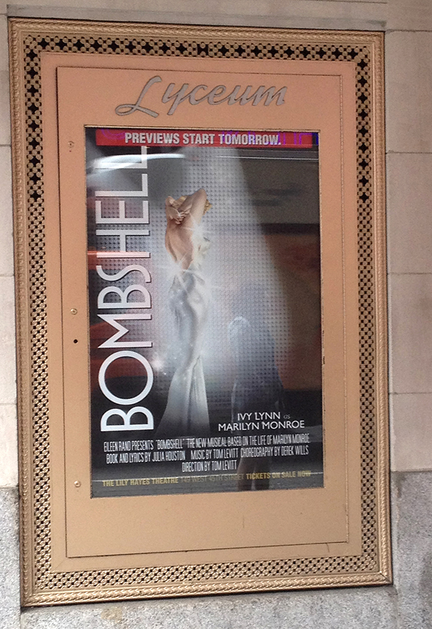 Fake artwork for the musical Bombshell at the Lyceum Theatre