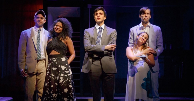 Luke Smith, Rebecca Naomi Jones, Gideon Glick, John Behlmann, and Sas Goldberg in Significant Other.