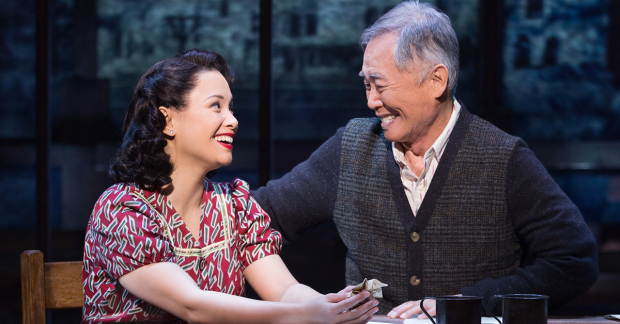 Lea Salonga and George Takei in Allegiance.