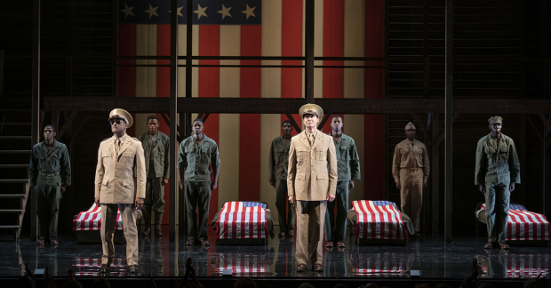 A scene from A Soldier&#39;s Play on Broadway
