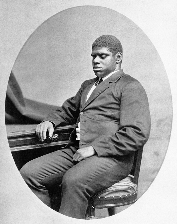 Thomas &quot;Blind Tom&quot; Wiggins in a promotional image from 1880.