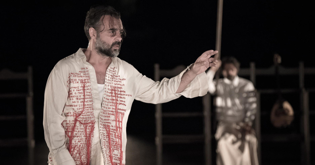 A scene from The Persians, presented by the National Theatre of Greece.