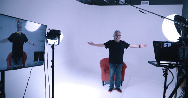 Artistic director Ralph B. Peña in the new Ma-Yi Studios.