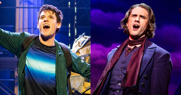 Chris McCarrell in The Lightning Thief and Aaron Tveit in Moulin Rouge!