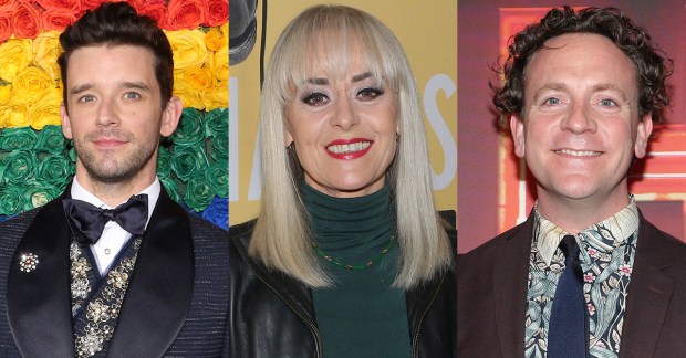 Michael Urie, Tracie Bennett, and Drew Droege