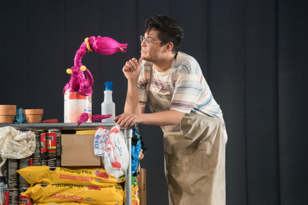 George Salazar as Seymour in Little Shop of Horrors