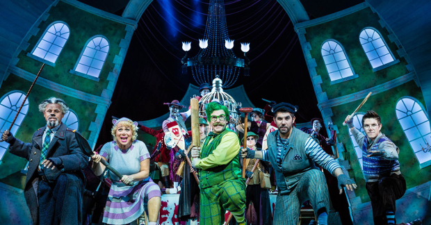 ary Wilmot, Denise Welch, Rufus Hound, Simon Lipkin, and Craig Mather in The Wind in the Willows