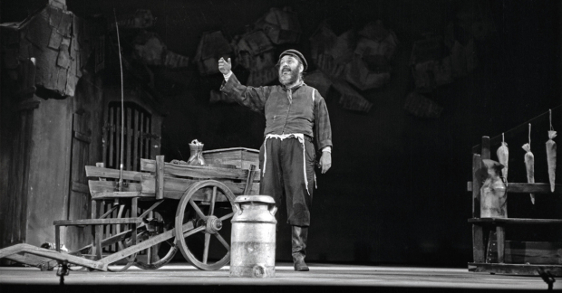 Zero Mostel as Tevye in the original Broadway production of Fiddler on the Roof