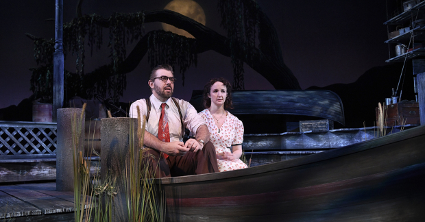 Jason O&#39;Connell and Kate Hamill in Talley&#39;s Folly