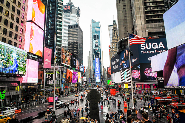 Times Square, circa March 2020