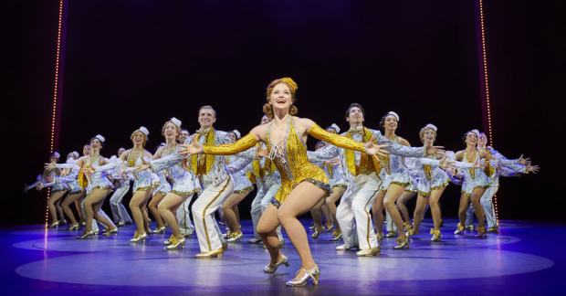 Clare Halse and the cast of 42nd Street