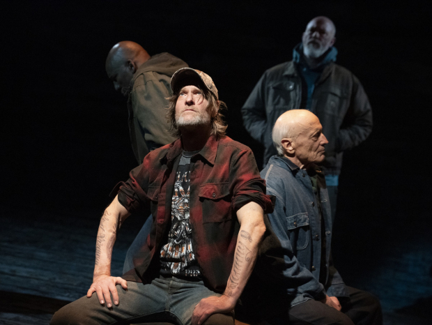 Ezra Knight, Michael Laurence, Thomas Kopache, and Michael Gaston appeared in Coal Country at the Public Theater.