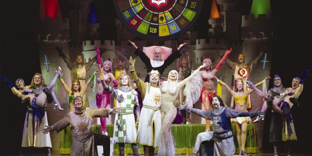 The original cast of Monty Python&#39;s Spamalot on Broadway