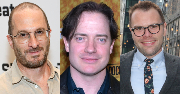 Darren Aronofsky, Brendan Fraser, and Samuel D. Hunter