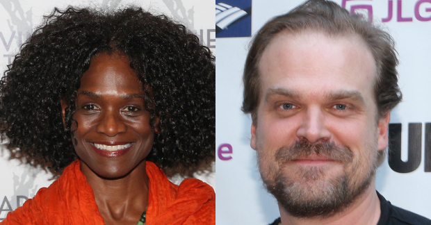 Patrice Johnson Chevannes and David Harbour