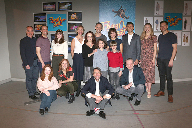 The cast of Flying Over Sunset