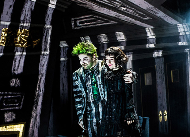 Alex Brightman and Sophia Anne Caruso in Beetlejuice