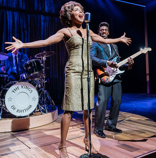 Adrienne Warren and Daniel J. Watts in Tina: The Tina Turner Musical