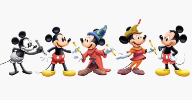 Mickey Mouse through the years