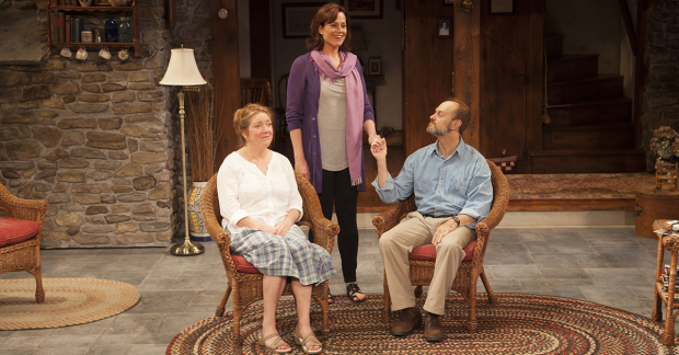 Kristine Nielsen, Sigourney Weaver, and David Hyde Pierce in Vanya and Sonia and Masha and Spike