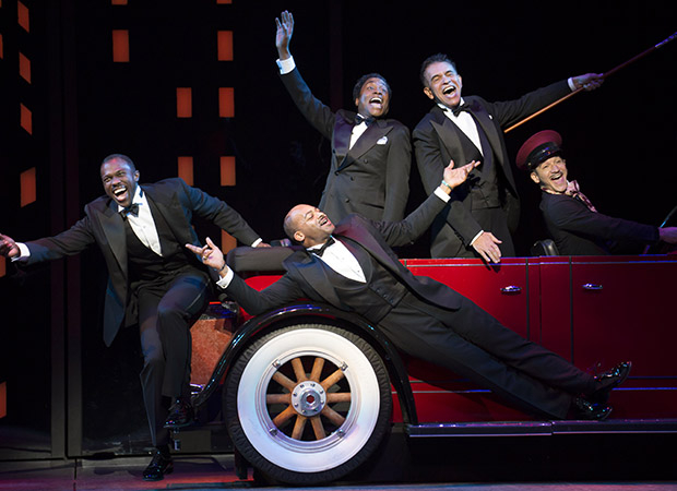 Joshua Henry, Brandon Victor Dixon, Billy Porter, Brian Stokes Mitchell, anf Richard Riaz Yoder in Shuffle Along, or The Making of the Musical Sensation of 1921 and All That Followed