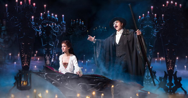 Ali Ewoldt as Christine and Peter Jöback as the Phantom on Broadway