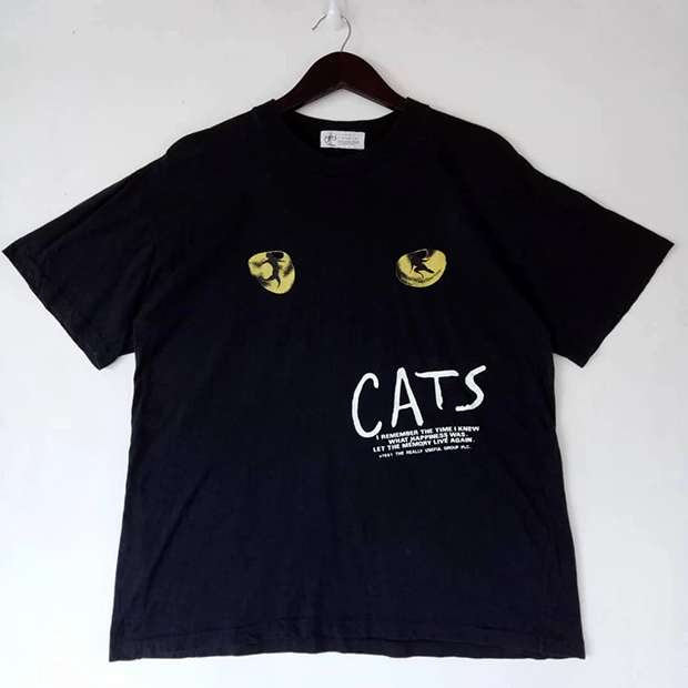 An early Cats T-shirt from the original run