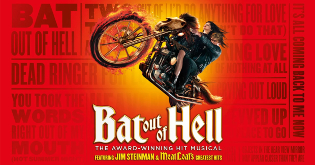 The logo artwork for the Bat Out of Hell musical