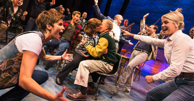 A scene from Come From Away on Broadway