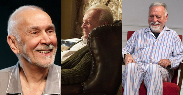 Frank Langella, Anthony Hopkins, and Kenneth Cranham in three different versions of The Father