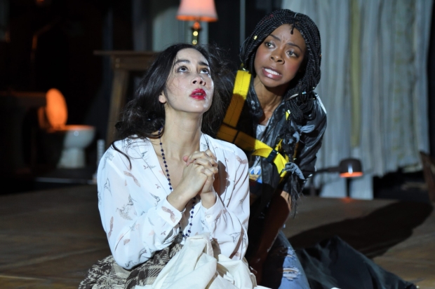 Octavia Chavez-Richmond and Mia Ellis starred in a 2019 production of José Rivera&#39;s Marisol, directed by Brian Mertes, at Trinity Rep.
