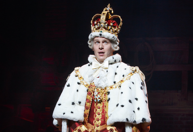Jonathan Groff played King George in the original Broadway cast of Hamilton.