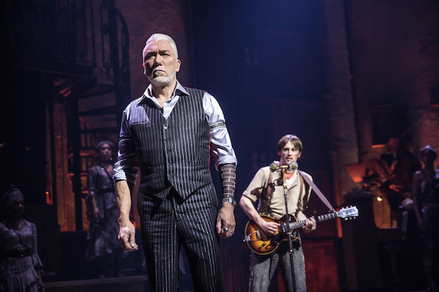 Patrick Page plays Hades in Hadestown on Broadway.